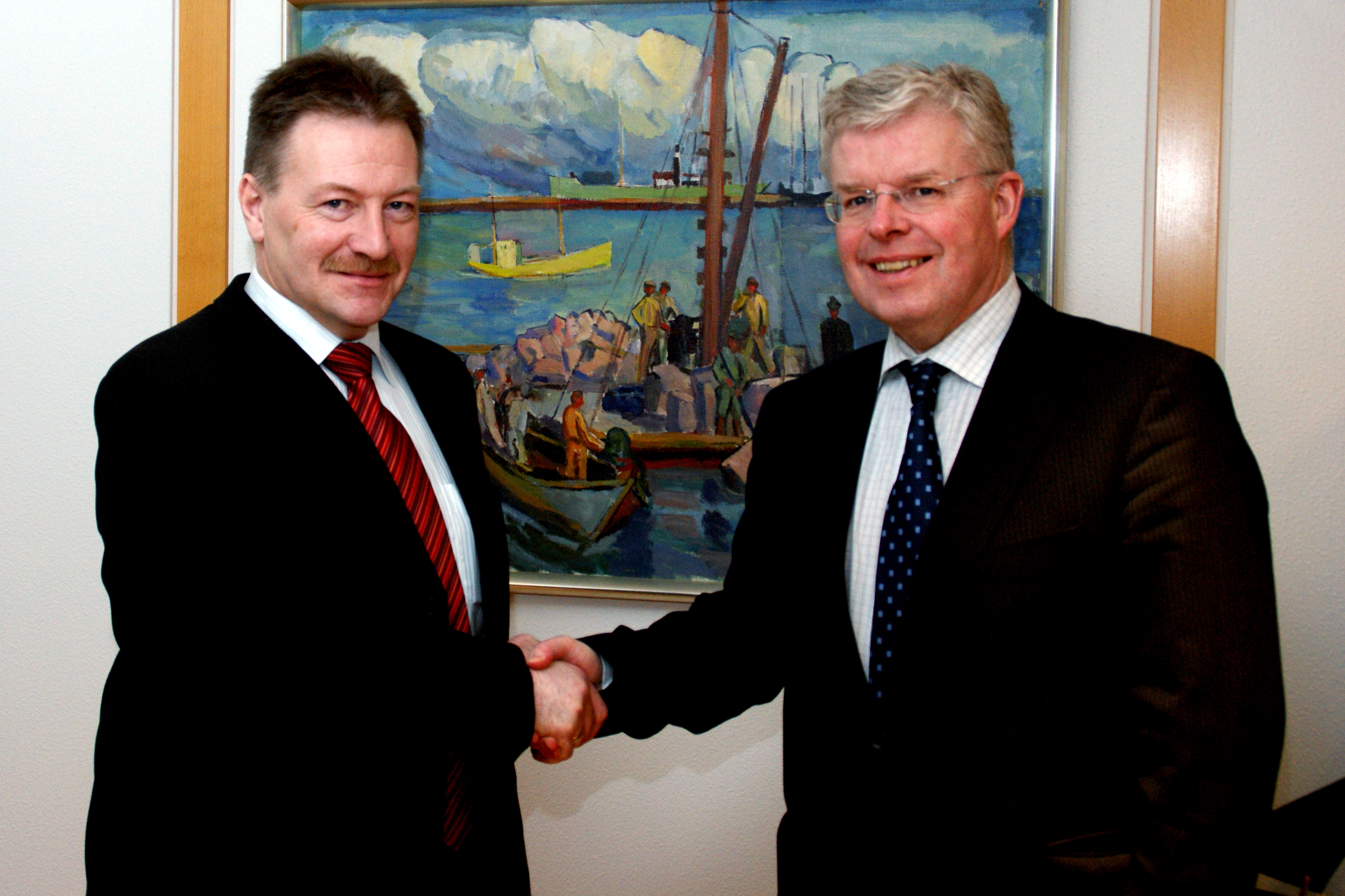 Jacob Vestergaard og Einar K. Guðfinnsson