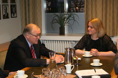 Fundur með Göran Persson Fundur með Göran Persson