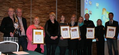 Frá afhendingu nýsköpunarverðlananna í ár. Frá afhendingu nýsköpunarverðlananna í ár.